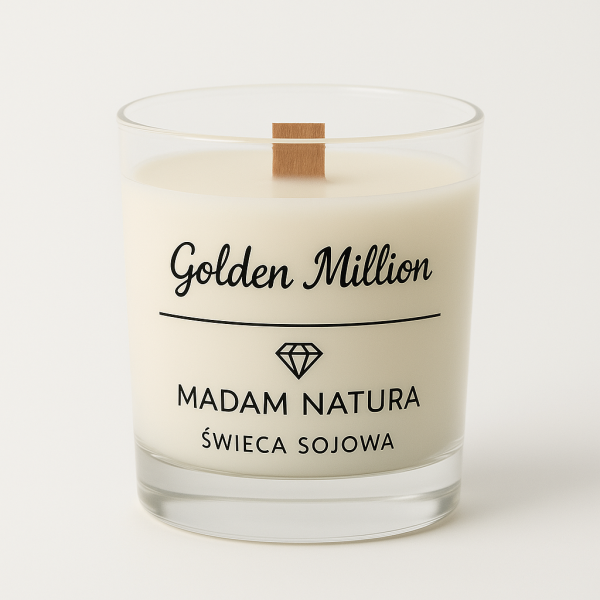 golden million świeca handmade madam natura