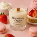 strawberry creme świeca sojowa